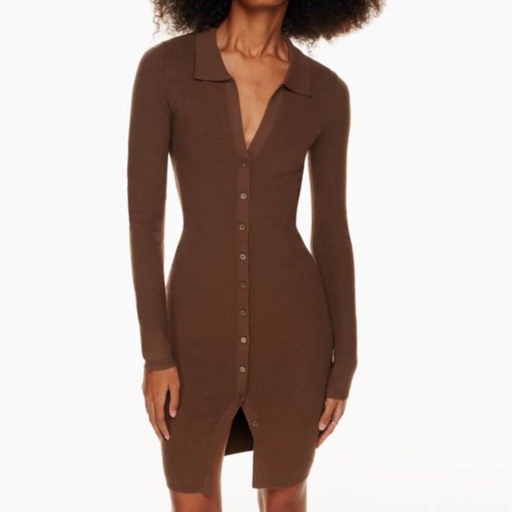 Aritzia Wilfred Cove dress in brown, size XS